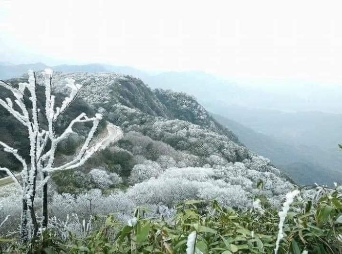 Snowing in Ha Giang in December